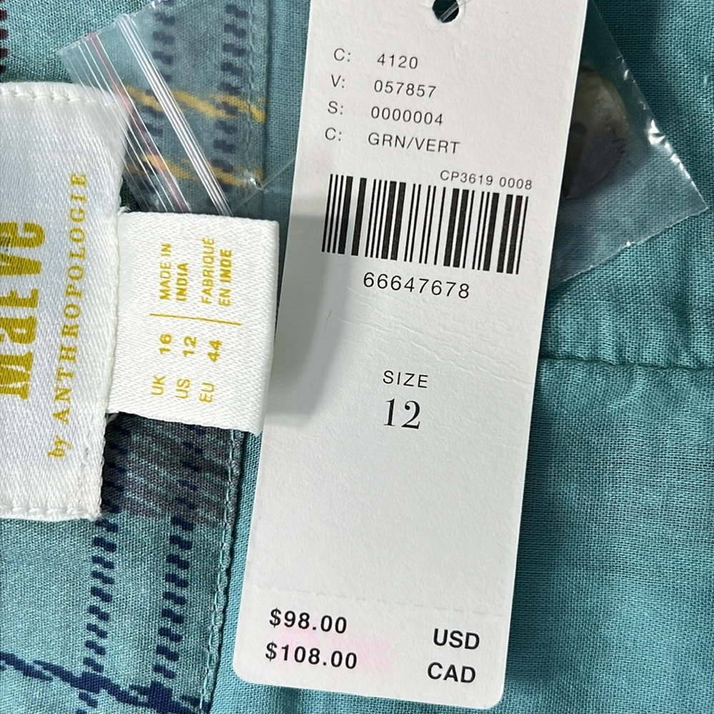 MAEVE Anthro Plaid Pleated Mini Skirt 12 Preppy Fall Academia Tartan Punk NEW - Picture 14 of 17